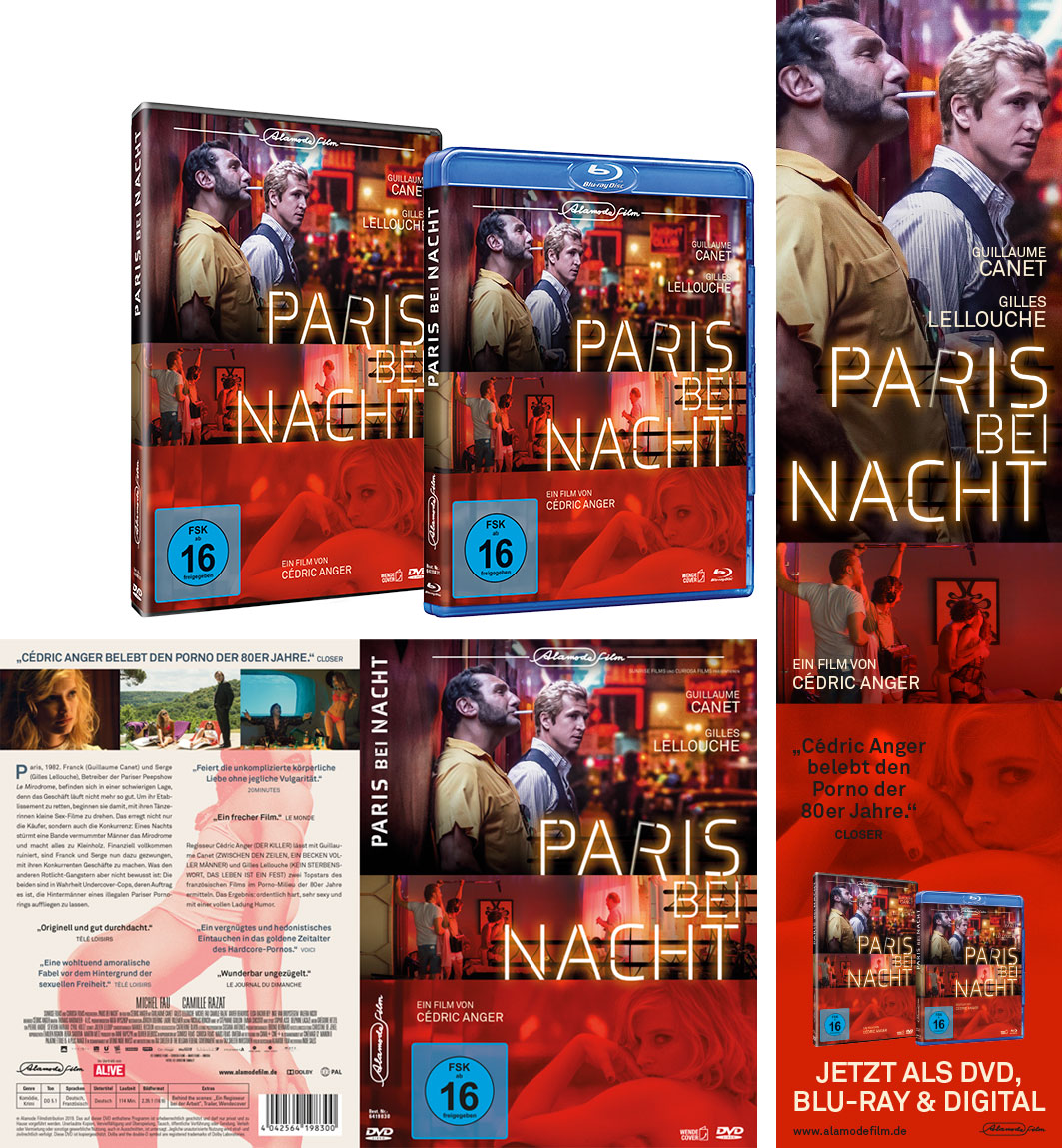 Paris bei Nacht, Alamode, Kinowerbung Grafikdesign